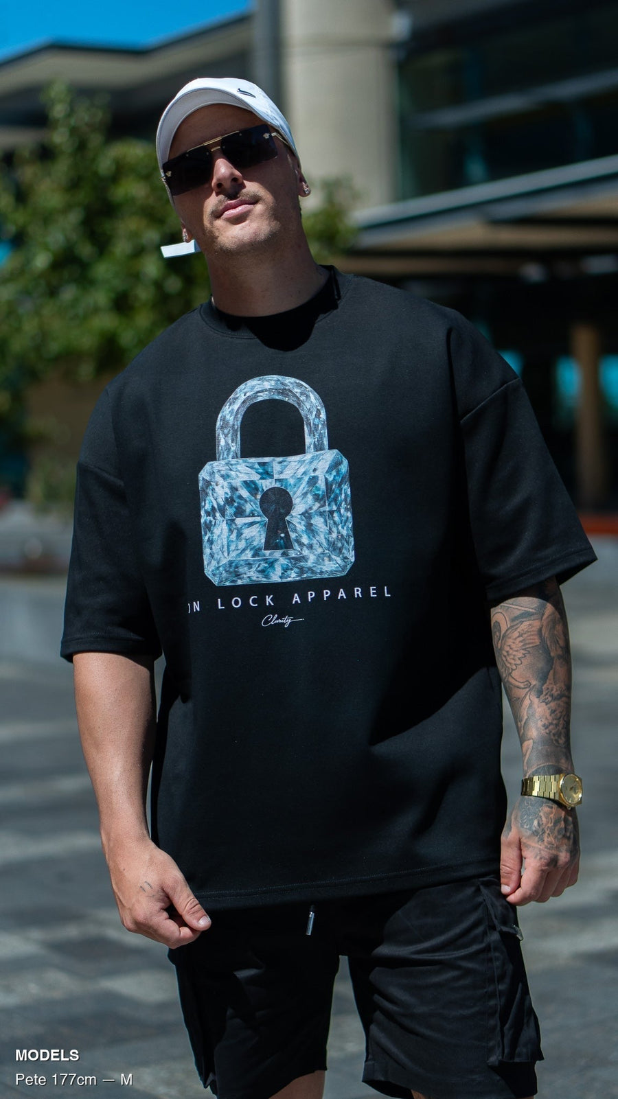 CLARITY TEE - PITCH BLACK - TEESOn Lock Apparel35751855821649