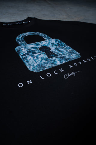 CLARITY TEE - PITCH BLACK - TEESOn Lock Apparel35751855821649