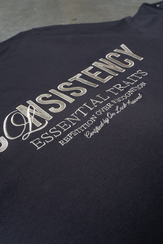 CONSISTENCY TEE - CHARCOAL - TEESOn Lock Apparel