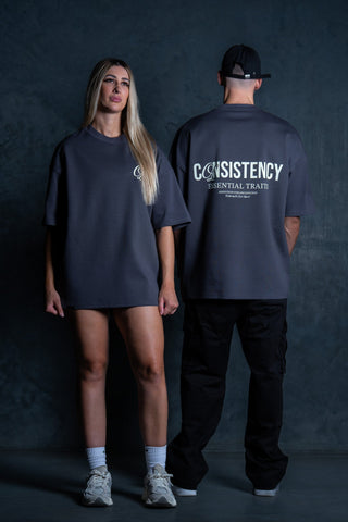 CONSISTENCY TEE - CHARCOAL - TEESOn Lock Apparel35751856798449
