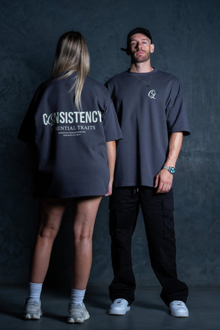 CONSISTENCY TEE - CHARCOAL - TEESOn Lock Apparel35751856798449