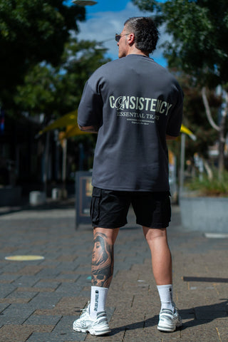 CONSISTENCY TEE - CHARCOAL - TEESOn Lock Apparel35751856798449