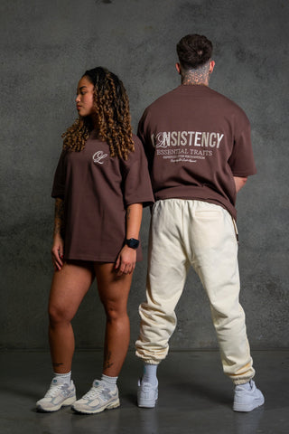 CONSISTENCY TEE - CHOCOLATE - TEESOn Lock Apparel