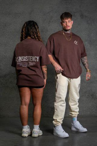 CONSISTENCY TEE - CHOCOLATE - TEESOn Lock Apparel