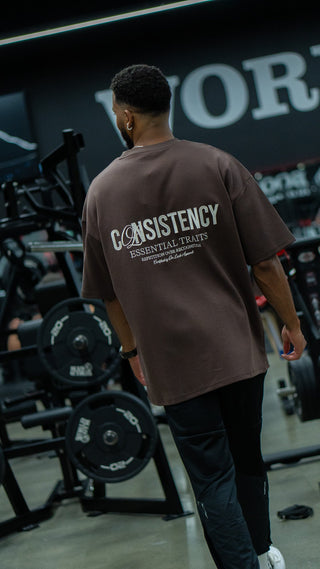 CONSISTENCY TEE - CHOCOLATE - TEESOn Lock Apparel