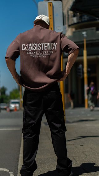 CONSISTENCY TEE - CHOCOLATE - TEESOn Lock Apparel