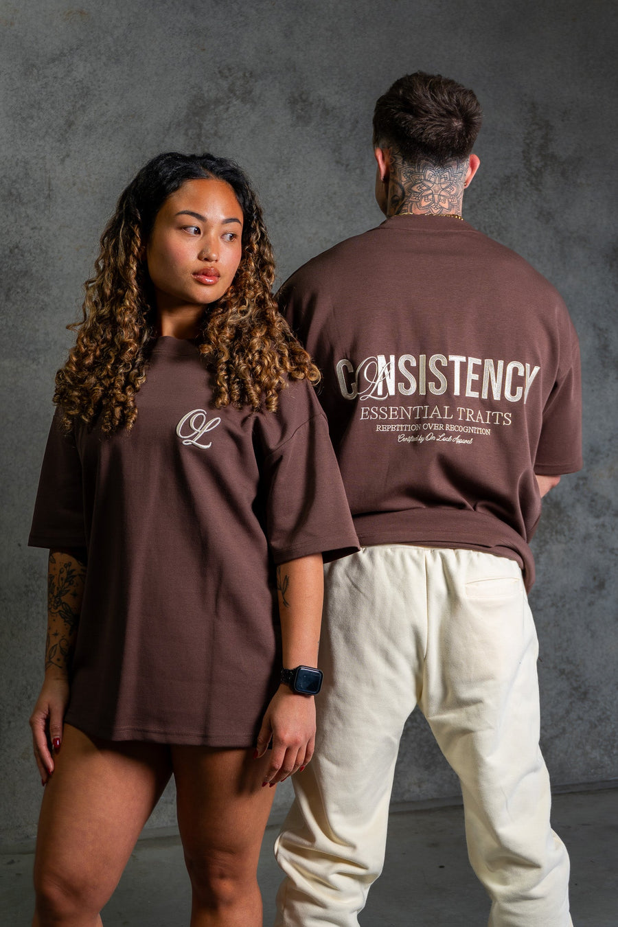 CONSISTENCY TEE - CHOCOLATE - TEESOn Lock Apparel