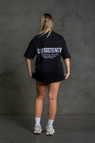 CONSISTENCY TEE - PITCH BLACK - TEESOn Lock Apparel