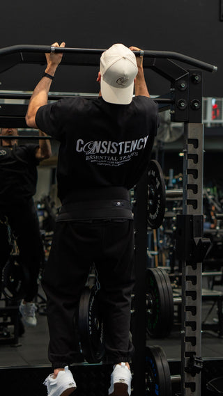 CONSISTENCY TEE - PITCH BLACK - TEESOn Lock Apparel