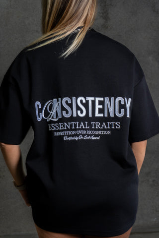 CONSISTENCY TEE - PITCH BLACK - TEESOn Lock Apparel