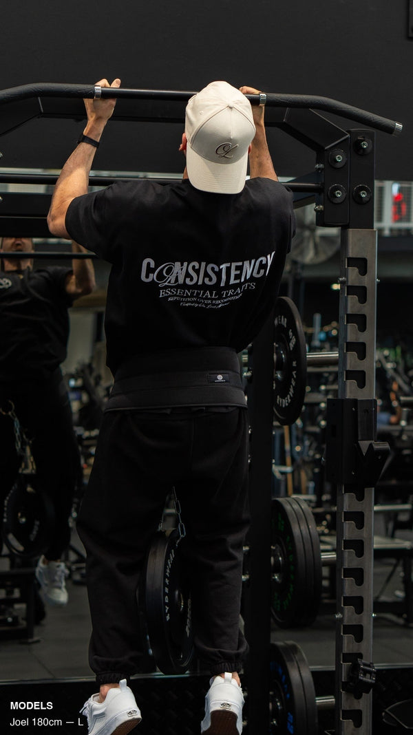 CONSISTENCY TEE - PITCH BLACK