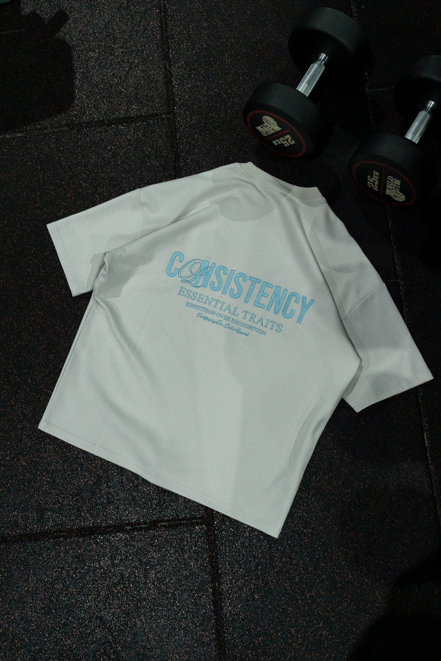 CONSISTENCY TEE - PLATINUM - TEESOn Lock Apparel