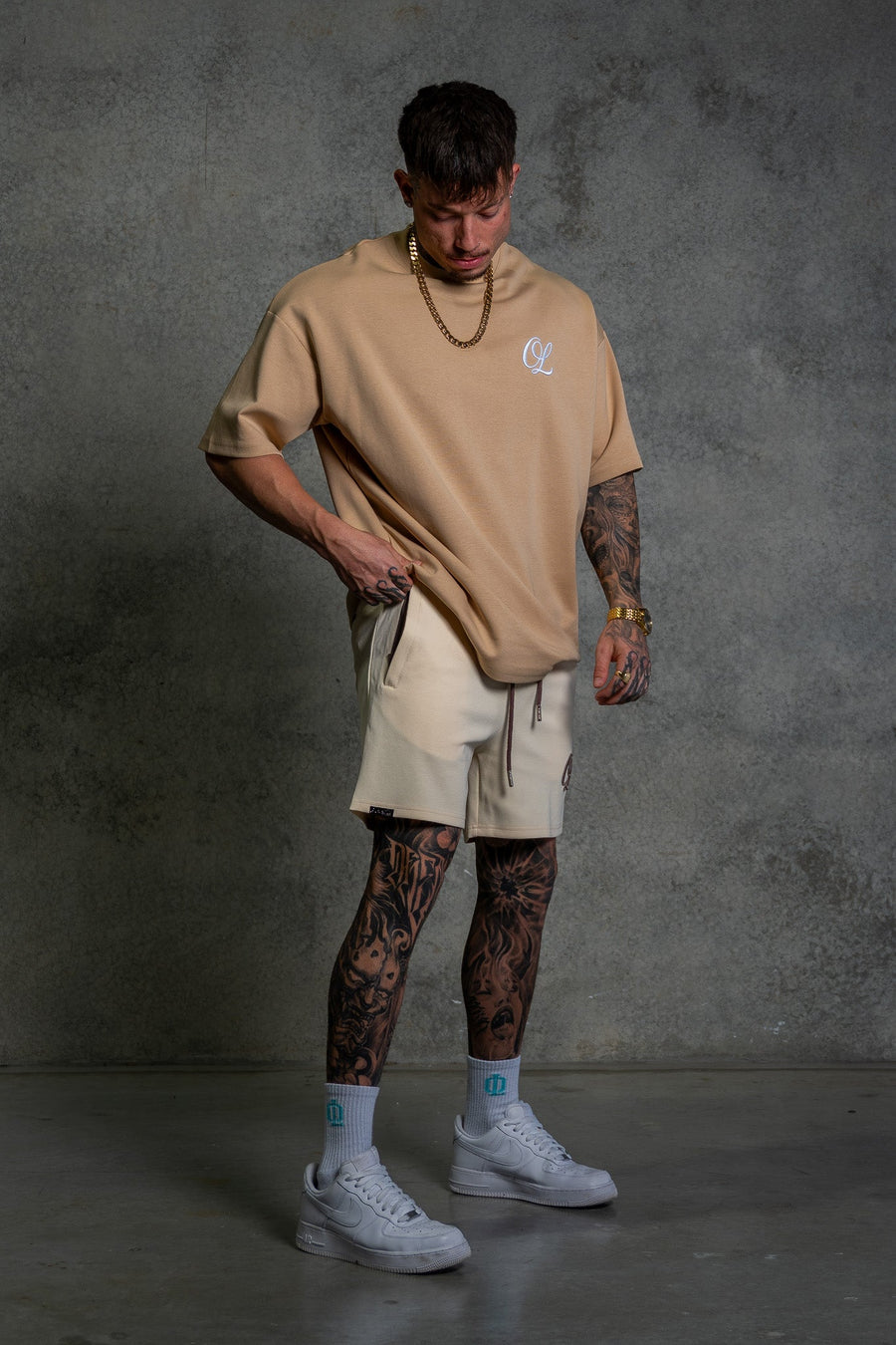 CONSISTENCY TEE - TAN - TEESOn Lock Apparel