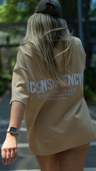 CONSISTENCY TEE - TAN - TEESOn Lock Apparel