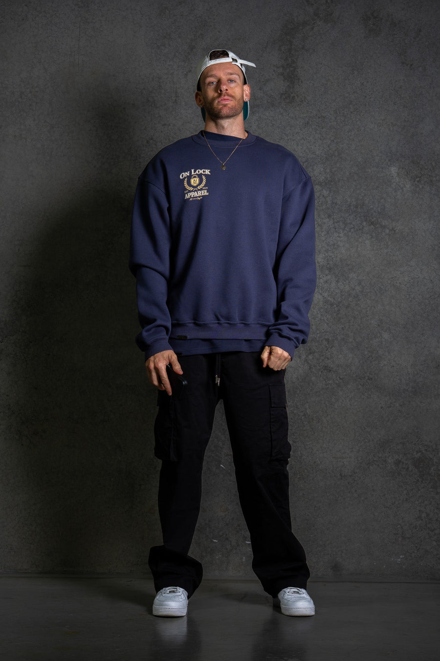 DAY ONES PULLOVER - NAVY - PULLOVEROn Lock Apparel