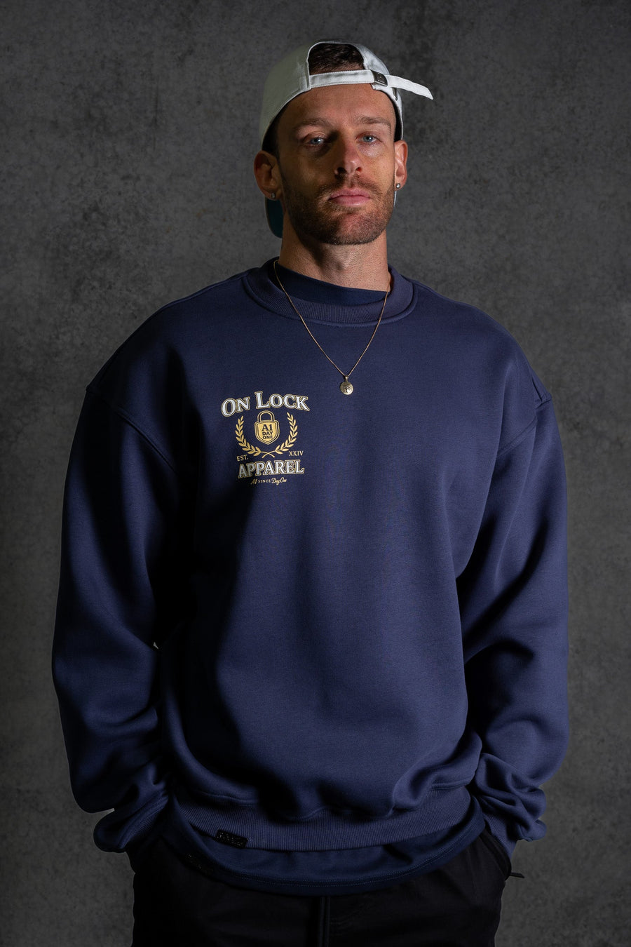 DAY ONES PULLOVER - NAVY - PULLOVEROn Lock Apparel