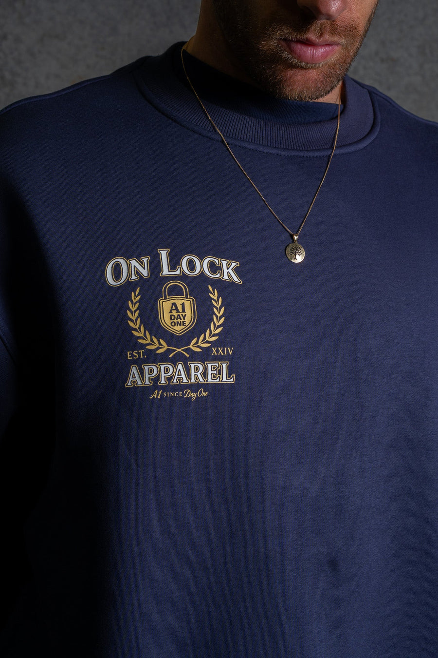 DAY ONES PULLOVER - NAVY - PULLOVEROn Lock Apparel