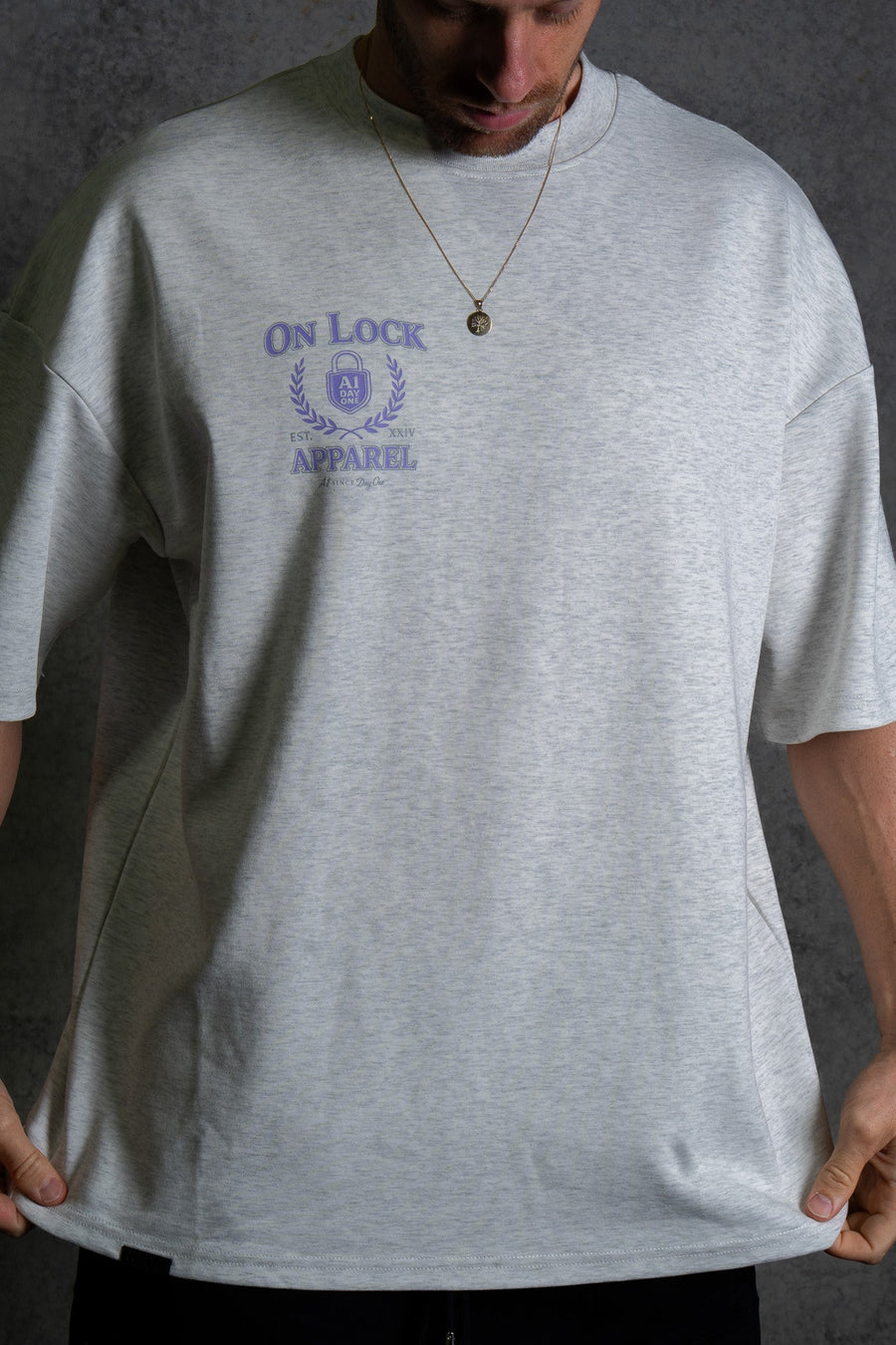 DAY ONES TEE - HEATHER GREY - TEESOn Lock Apparel