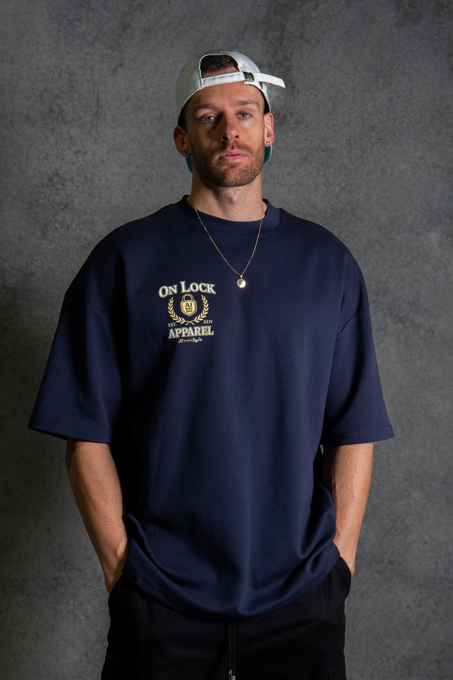 DAY ONES TEE - NAVY - TEESOn Lock Apparel