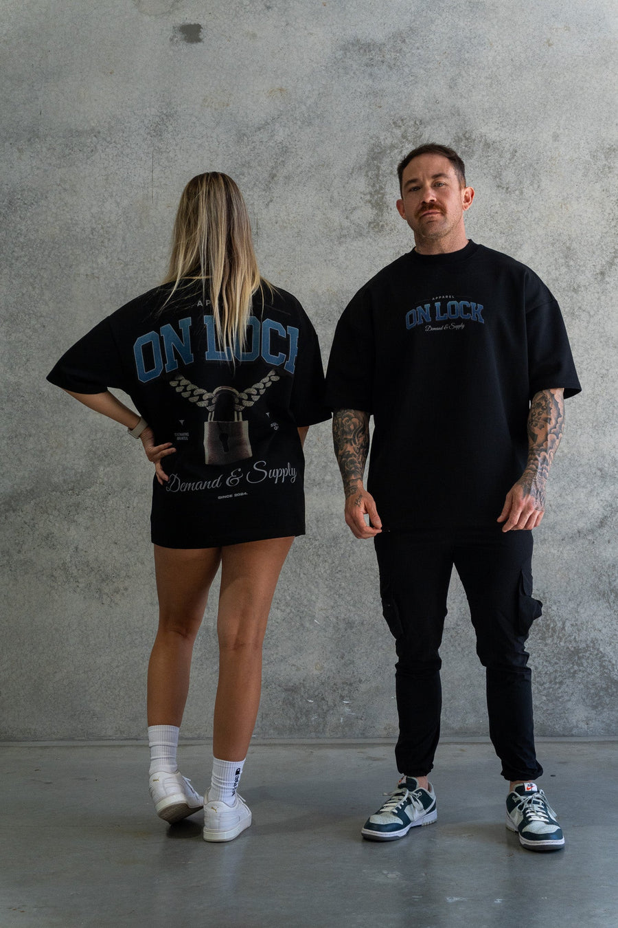DEMAND & SUPPLY TEE - PITCH BLACK - On Lock Apparel XS TEES