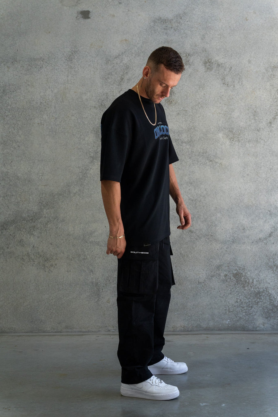 DEMAND & SUPPLY TEE - PITCH BLACK - On Lock Apparel XS TEES