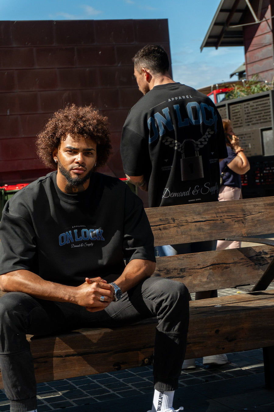 DEMAND & SUPPLY TEE - PITCH BLACK - On Lock Apparel XS TEES