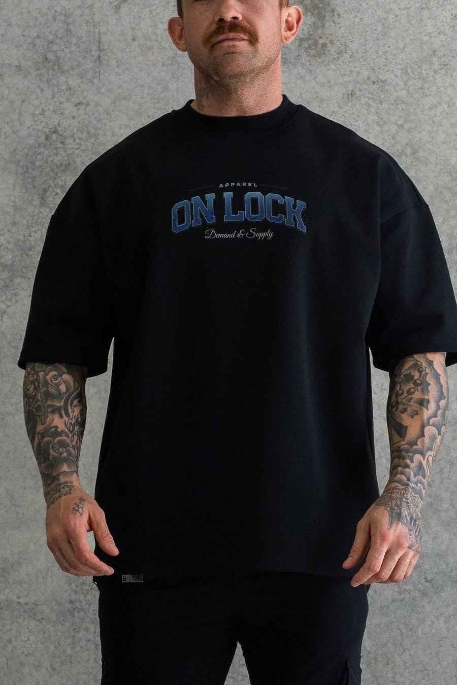 DEMAND & SUPPLY TEE - PITCH BLACK - On Lock Apparel XS TEES