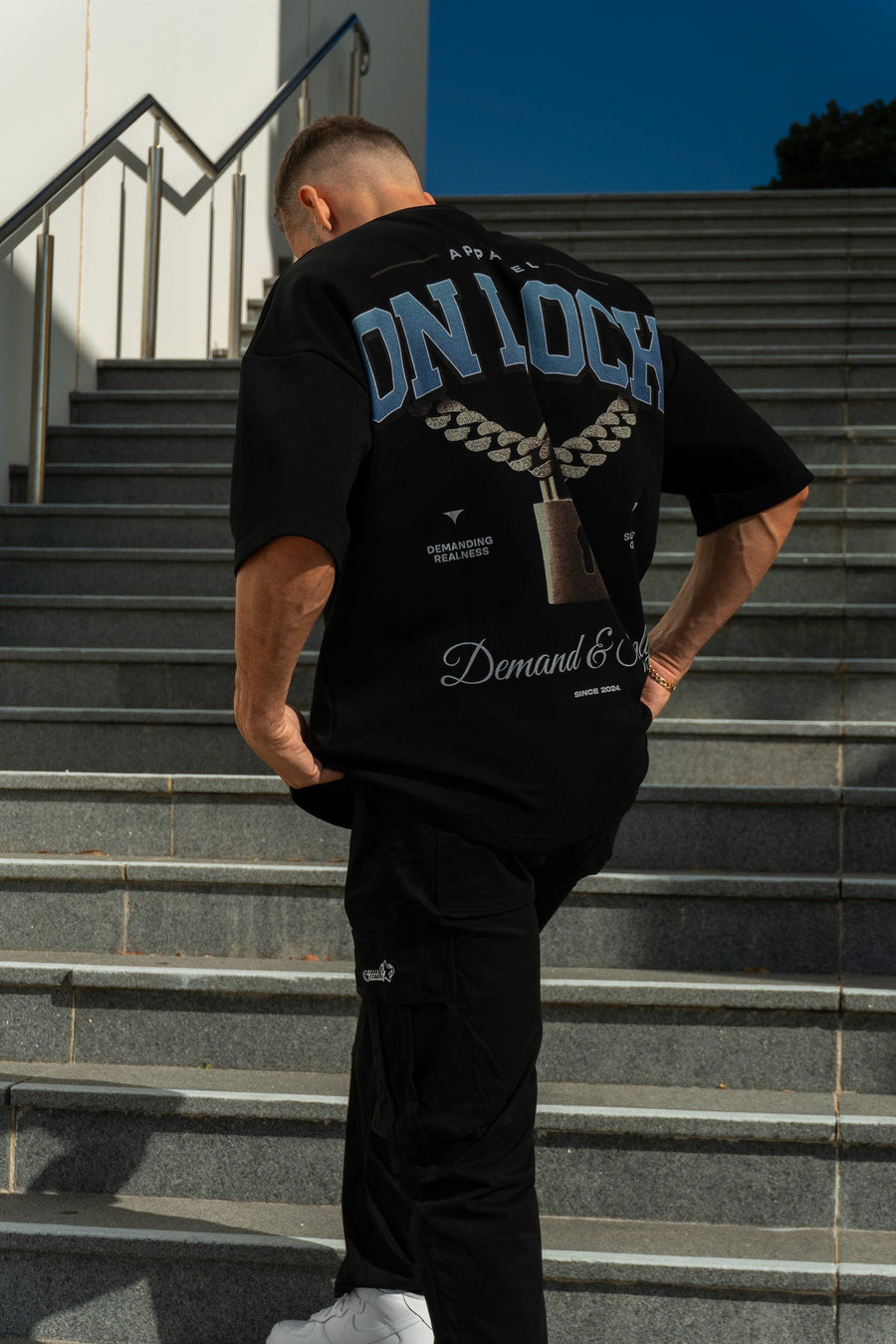 DEMAND & SUPPLY TEE - PITCH BLACK - On Lock Apparel XS TEES