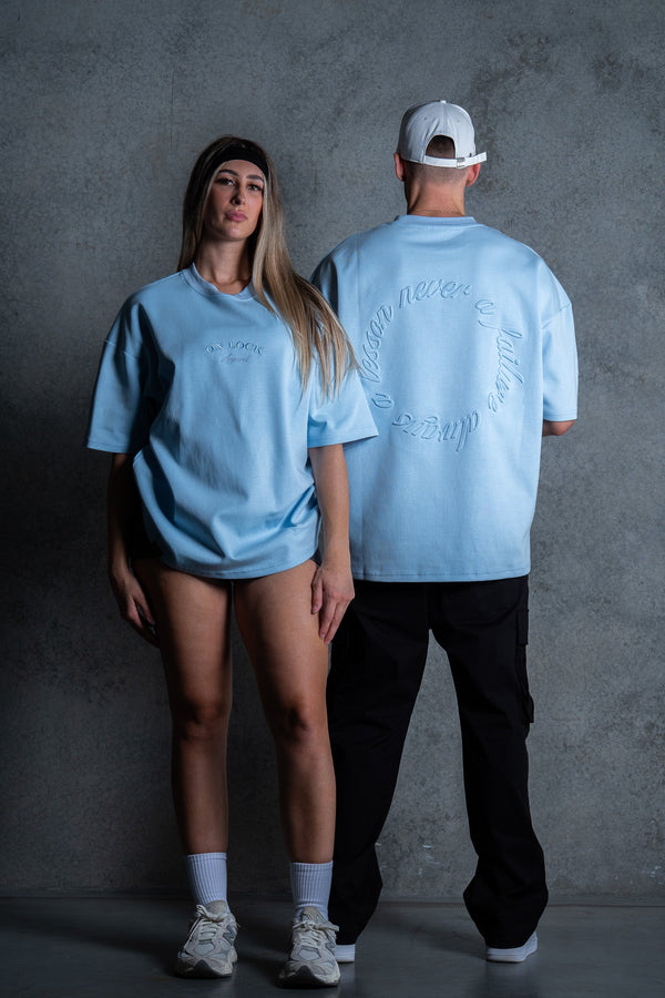 FALL & RISE TEE - LIGHT BLUE