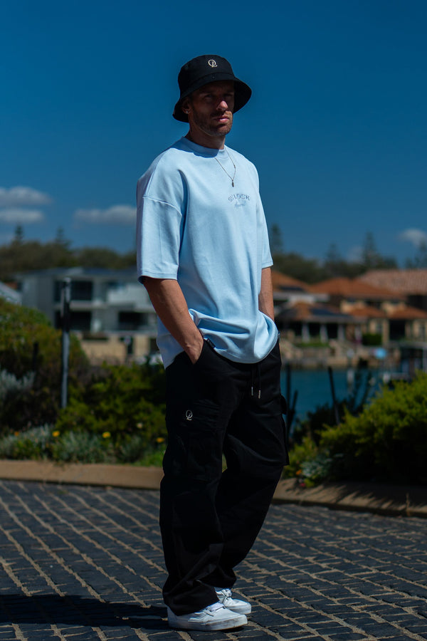 FALL & RISE TEE - LIGHT BLUE