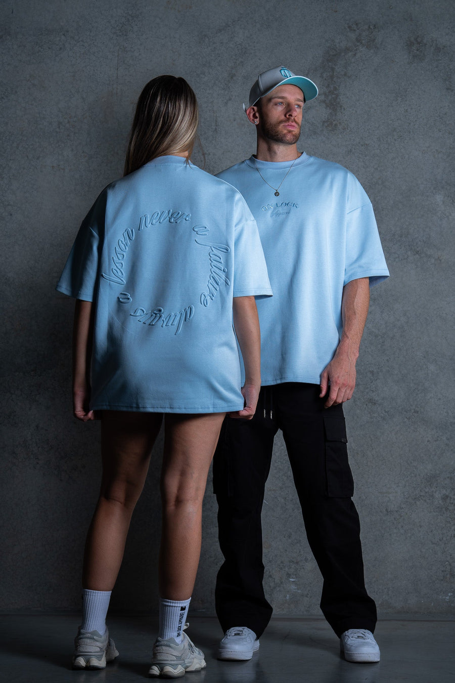 FALL & RISE TEE - LIGHT BLUE - TEESOn Lock Apparel