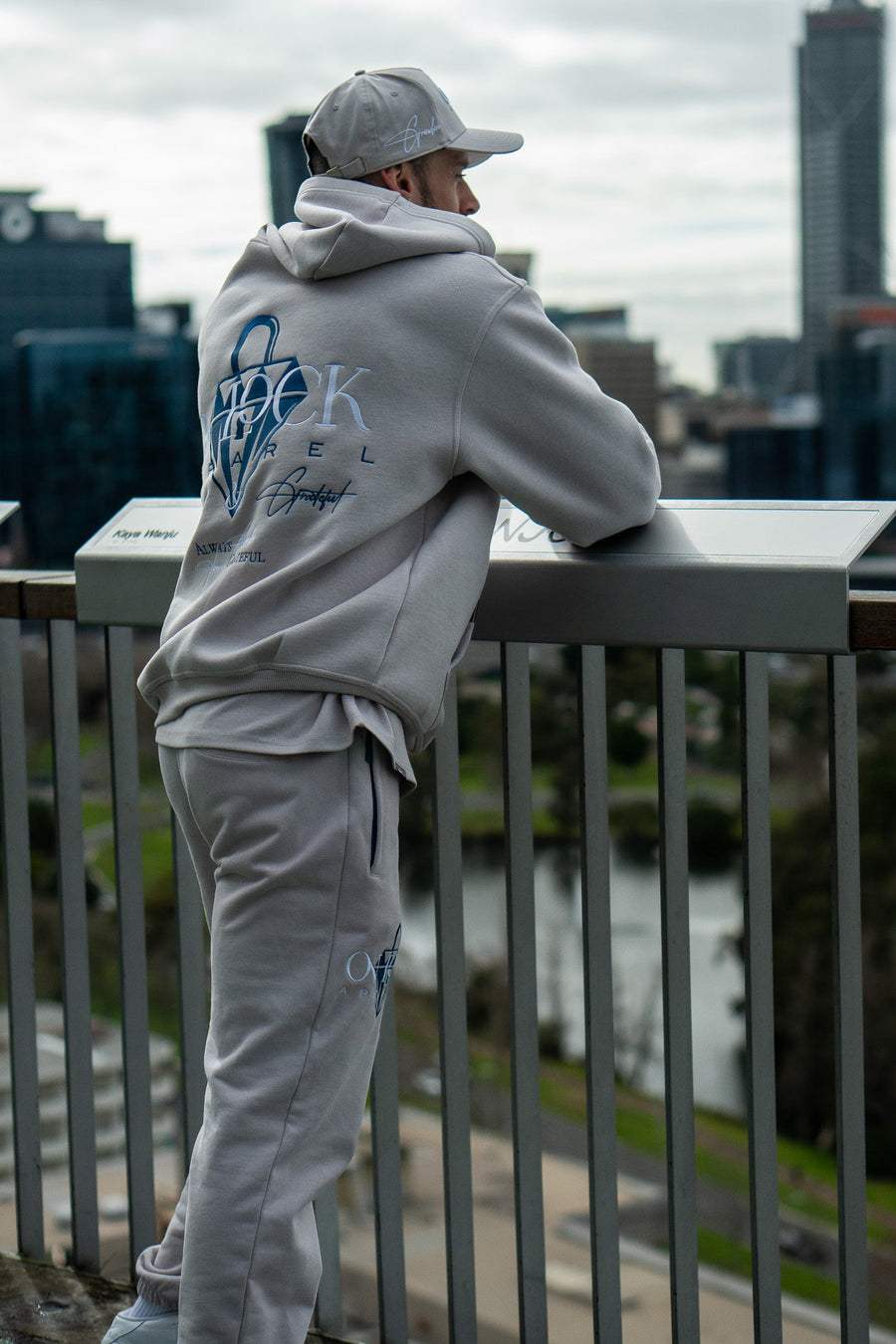 GRATEFUL HOODIE - ELUSION GREY - HOODIESOn Lock Apparel