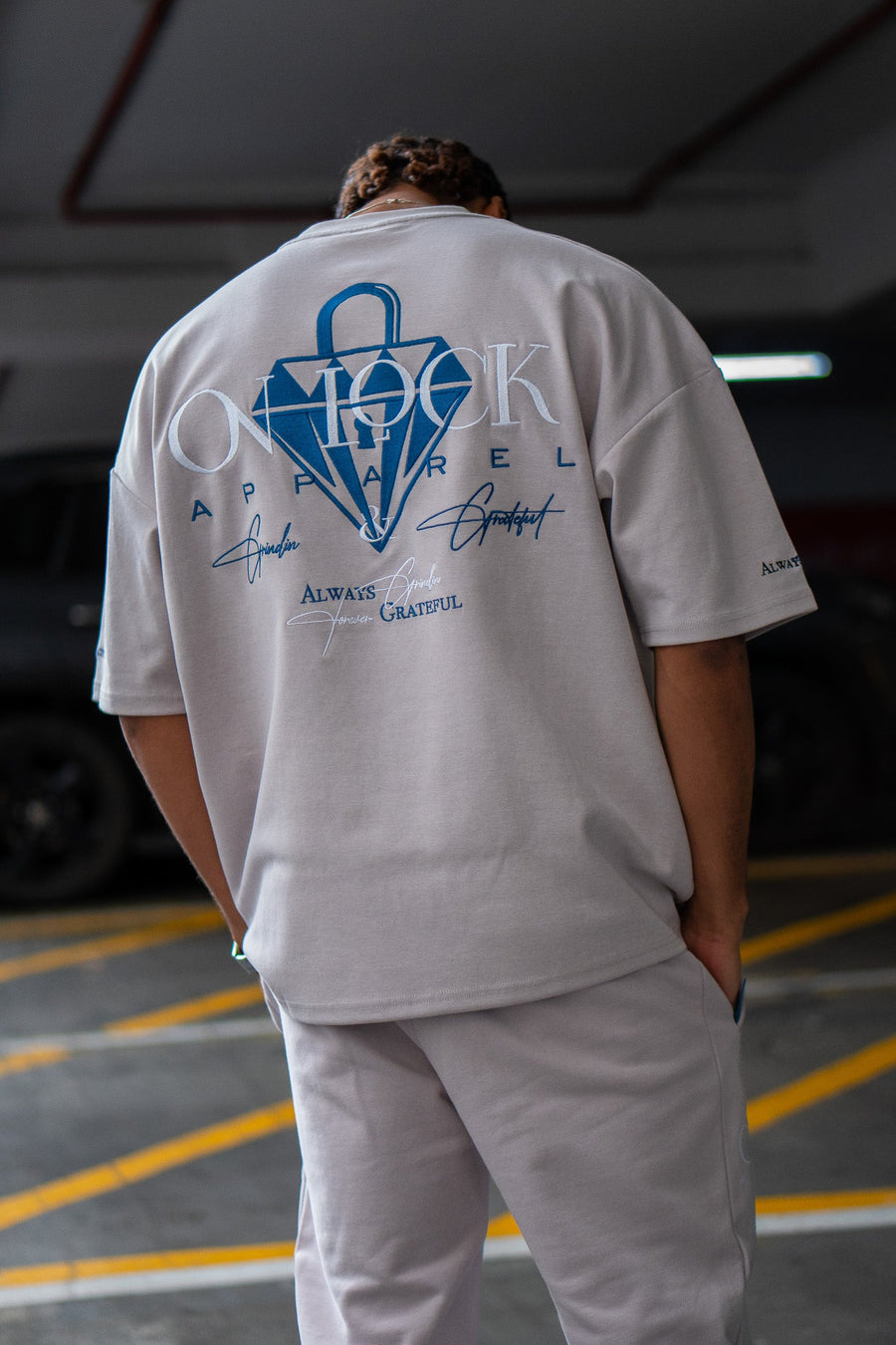 GRATEFUL TEE - ELUSION GREY - TEESOn Lock Apparel