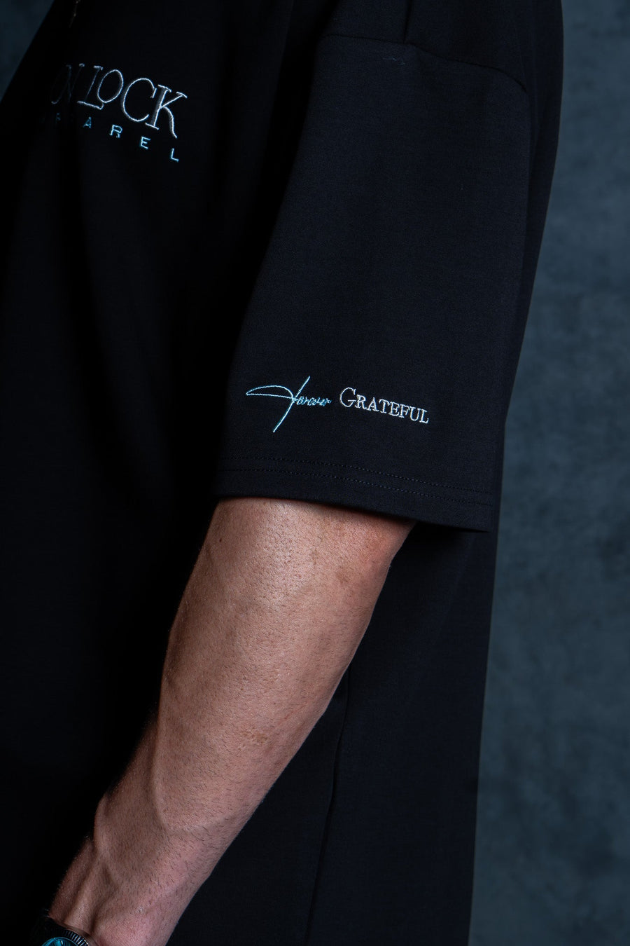 GRATEFUL TEE - PITCH BLACK - TEESOn Lock Apparel35751858563985
