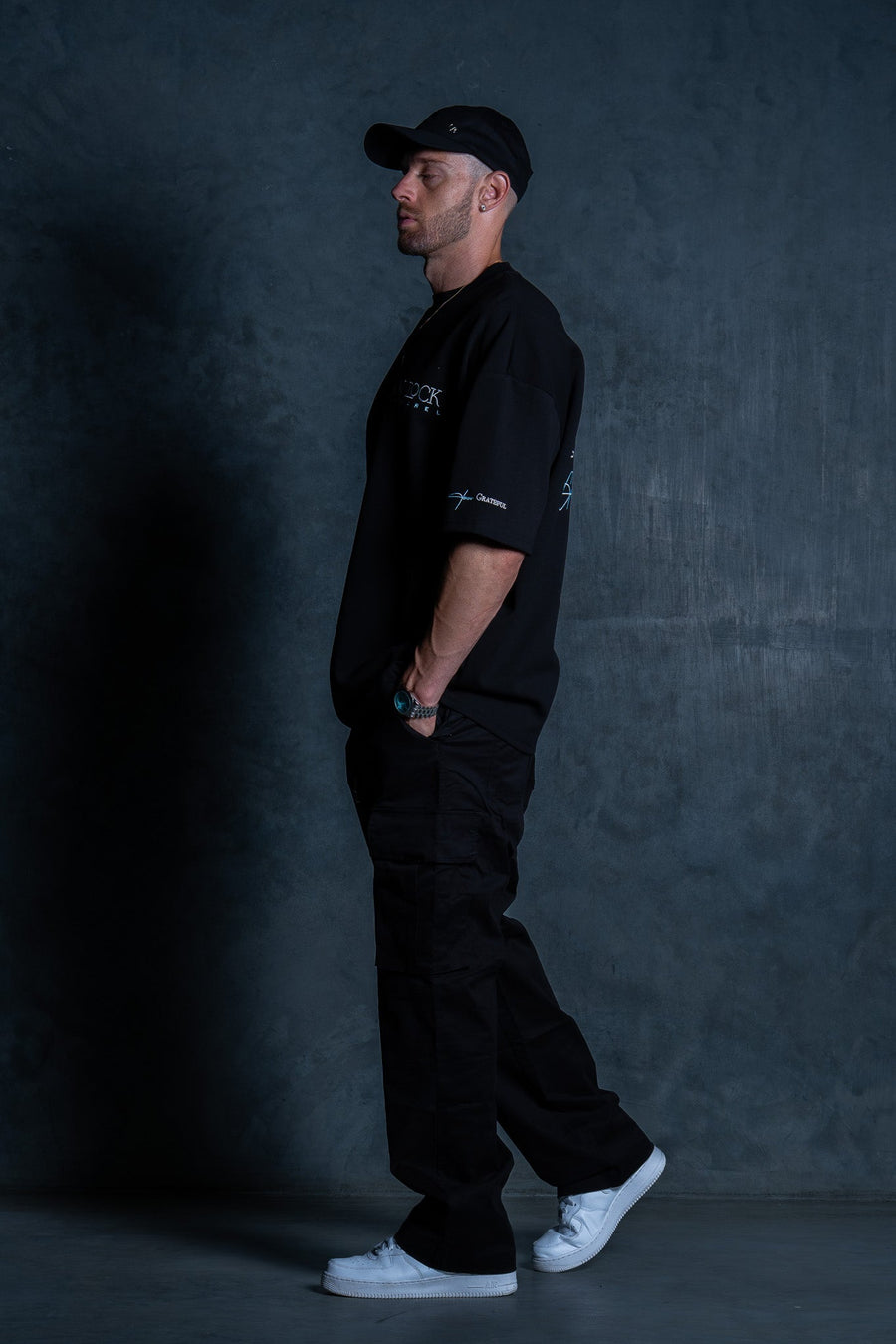 GRATEFUL TEE - PITCH BLACK - TEESOn Lock Apparel35751858563985