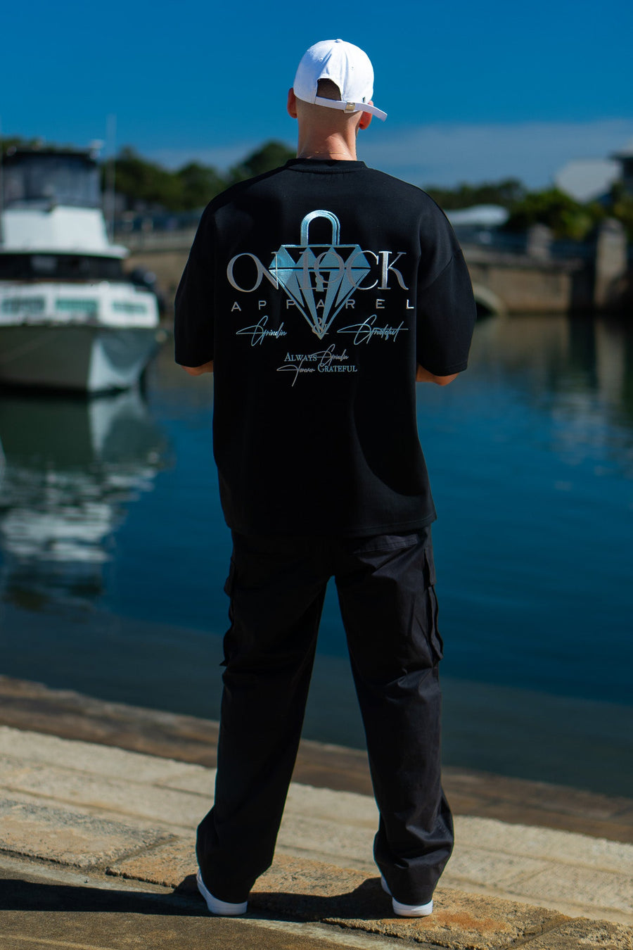 GRATEFUL TEE - PITCH BLACK - TEESOn Lock Apparel35751858563985