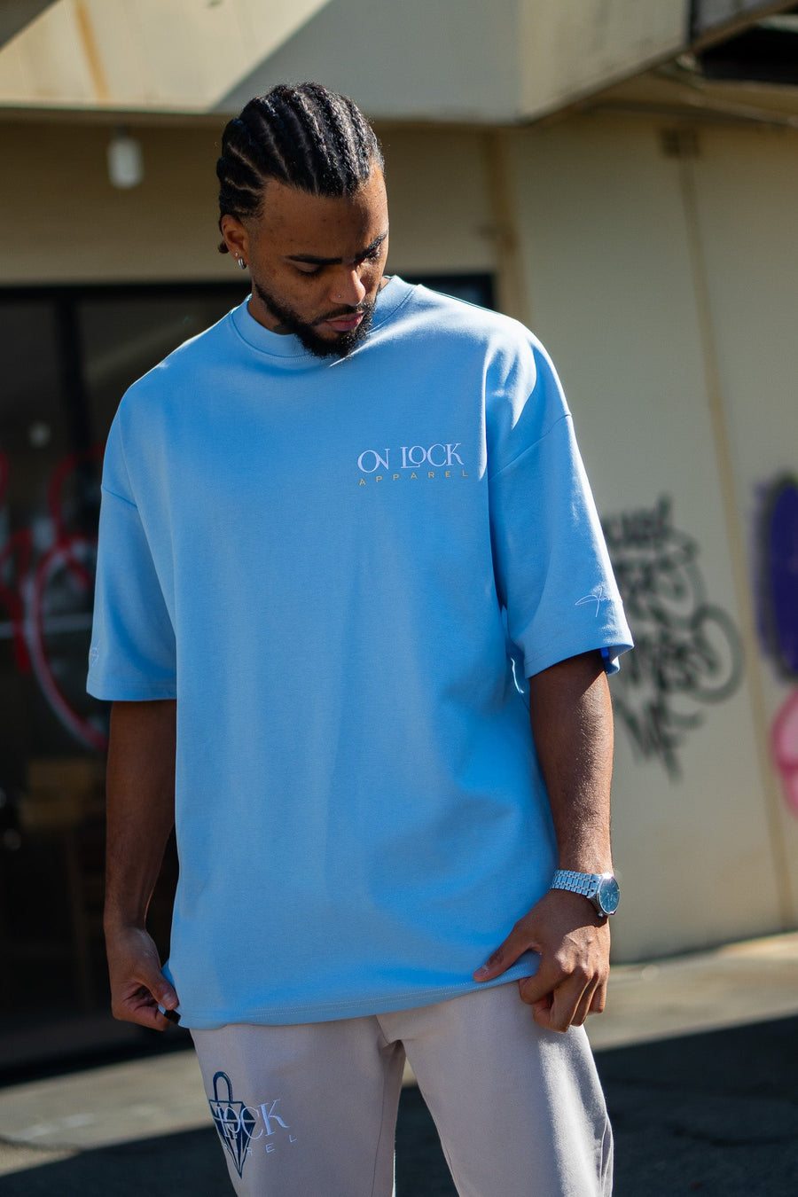 GRATEFUL TEE - SKY BLUE - TEESOn Lock Apparel
