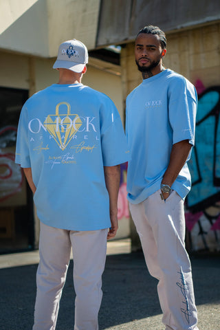 GRATEFUL TEE - SKY BLUE - TEESOn Lock Apparel
