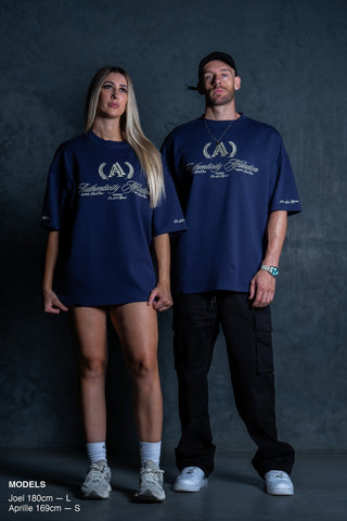 AUTHENTICITY AFFILIATION TEE - MIDNIGHT BLUE