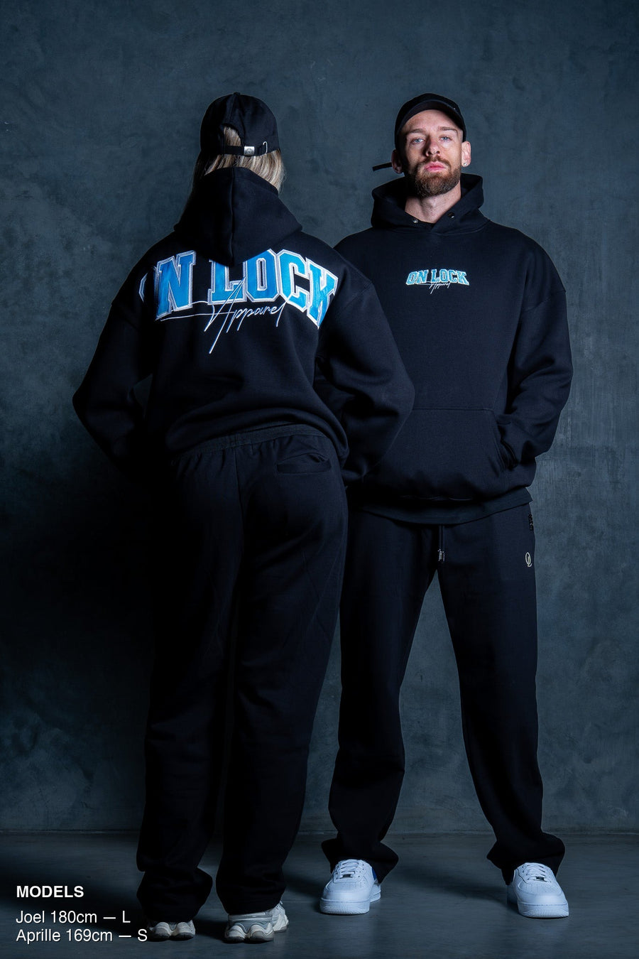 MONOLITH HOODIE - BLACK FT. ARCTIC BLUE