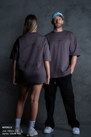 FALL & RISE TEE - DEEP TAUPE