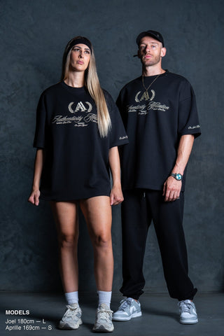 AUTHENTICITY AFFILIATION TEE - PITCH BLACK