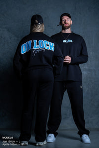 MONOLITH L/S TEE - BLACK FT. ARCTIC BLUE