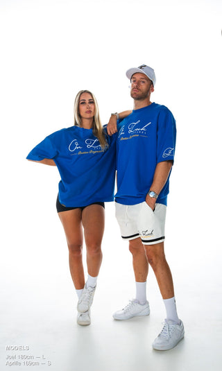 POSITIVE PROGRESSIONS TEE - COBALT BLUE