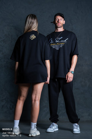 POSITIVE PROGRESSIONS TEE - BLACK FT. GOLD