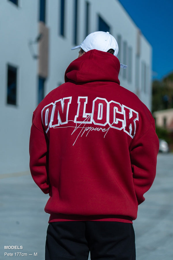 MONOLITH HOODIE - BLOOD RED