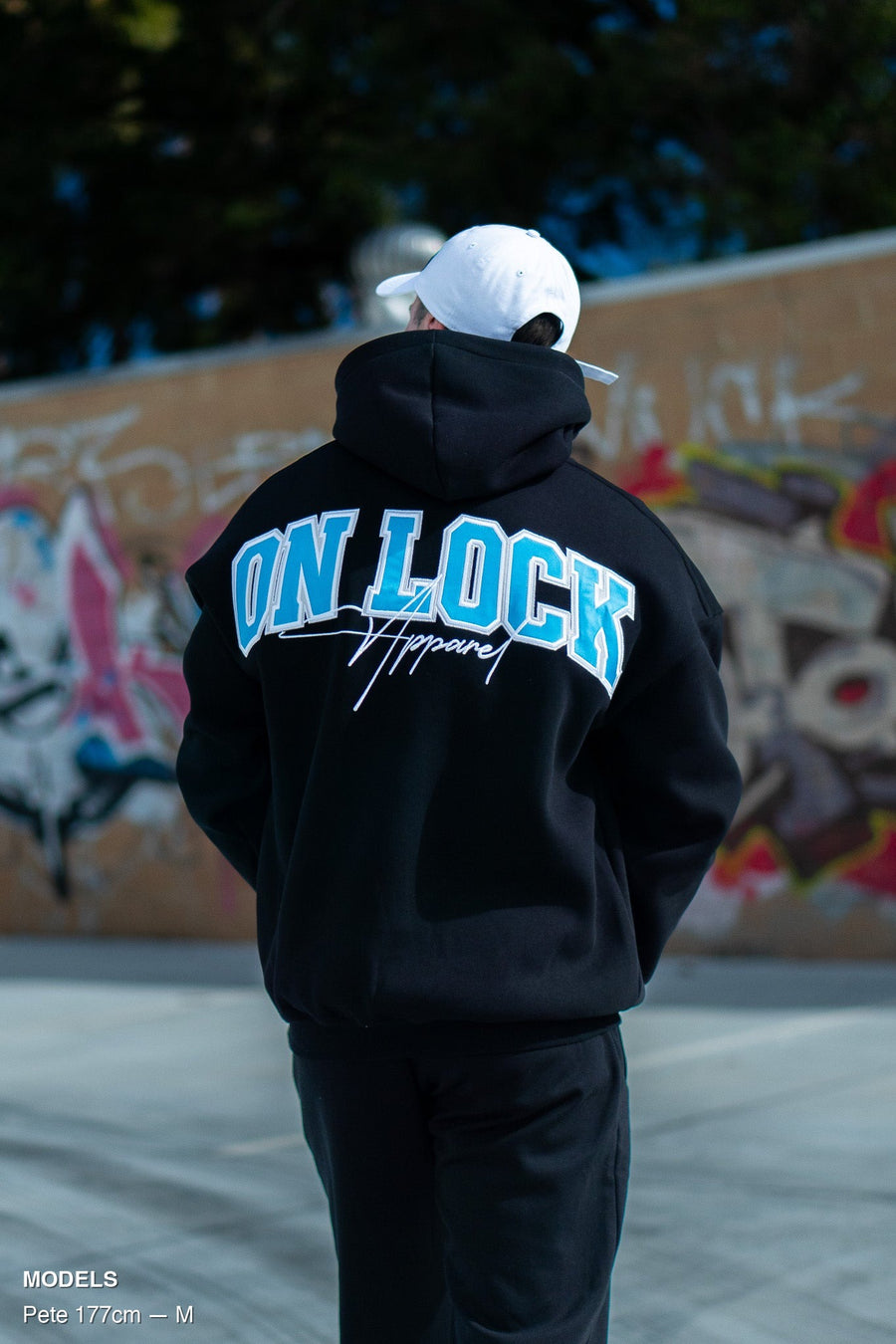 MONOLITH HOODIE - BLACK FT. ARCTIC BLUE