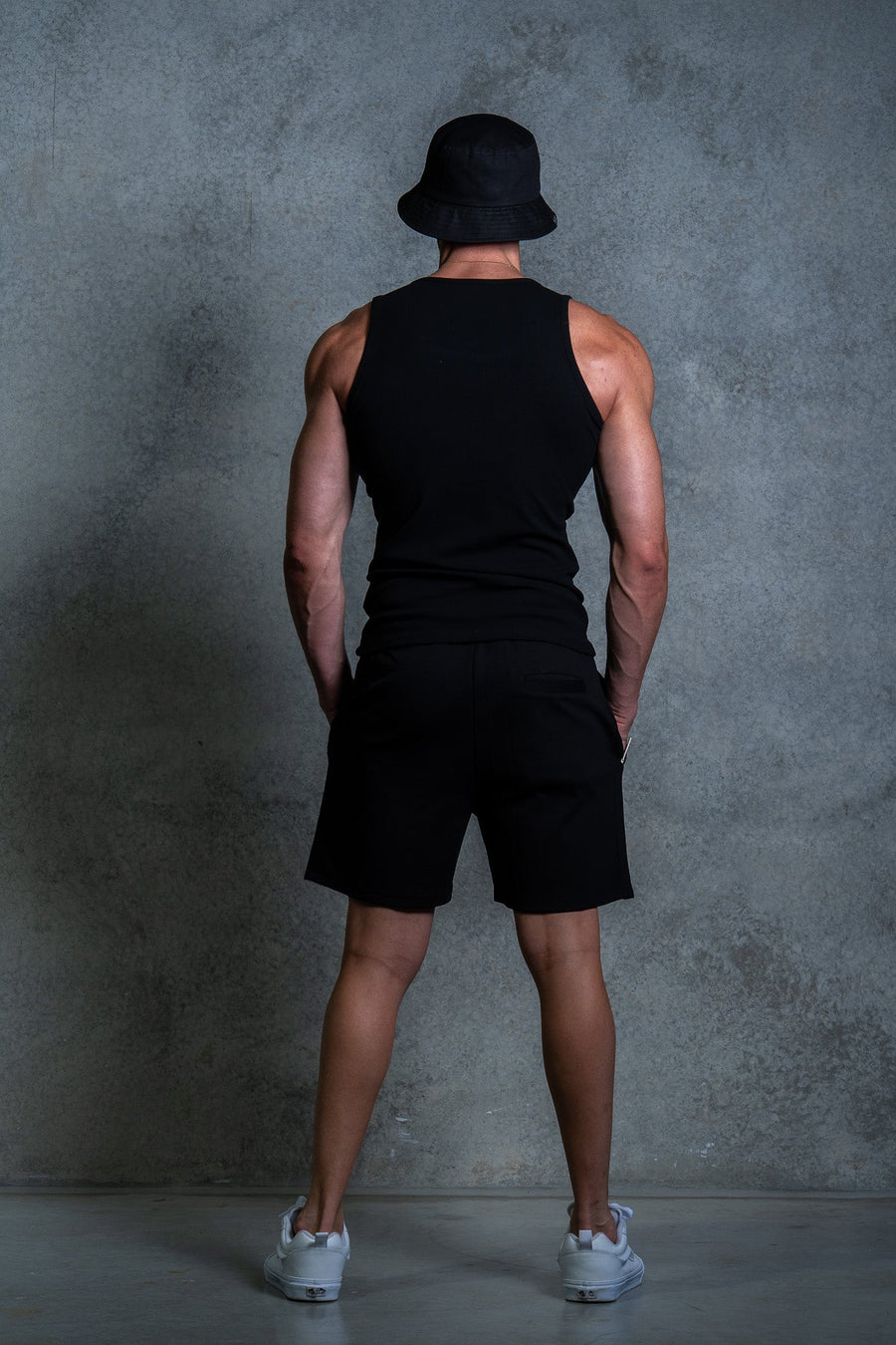 INITIAL BEATER - BLACK FT. CREAM - TANK TOPOn Lock Apparel
