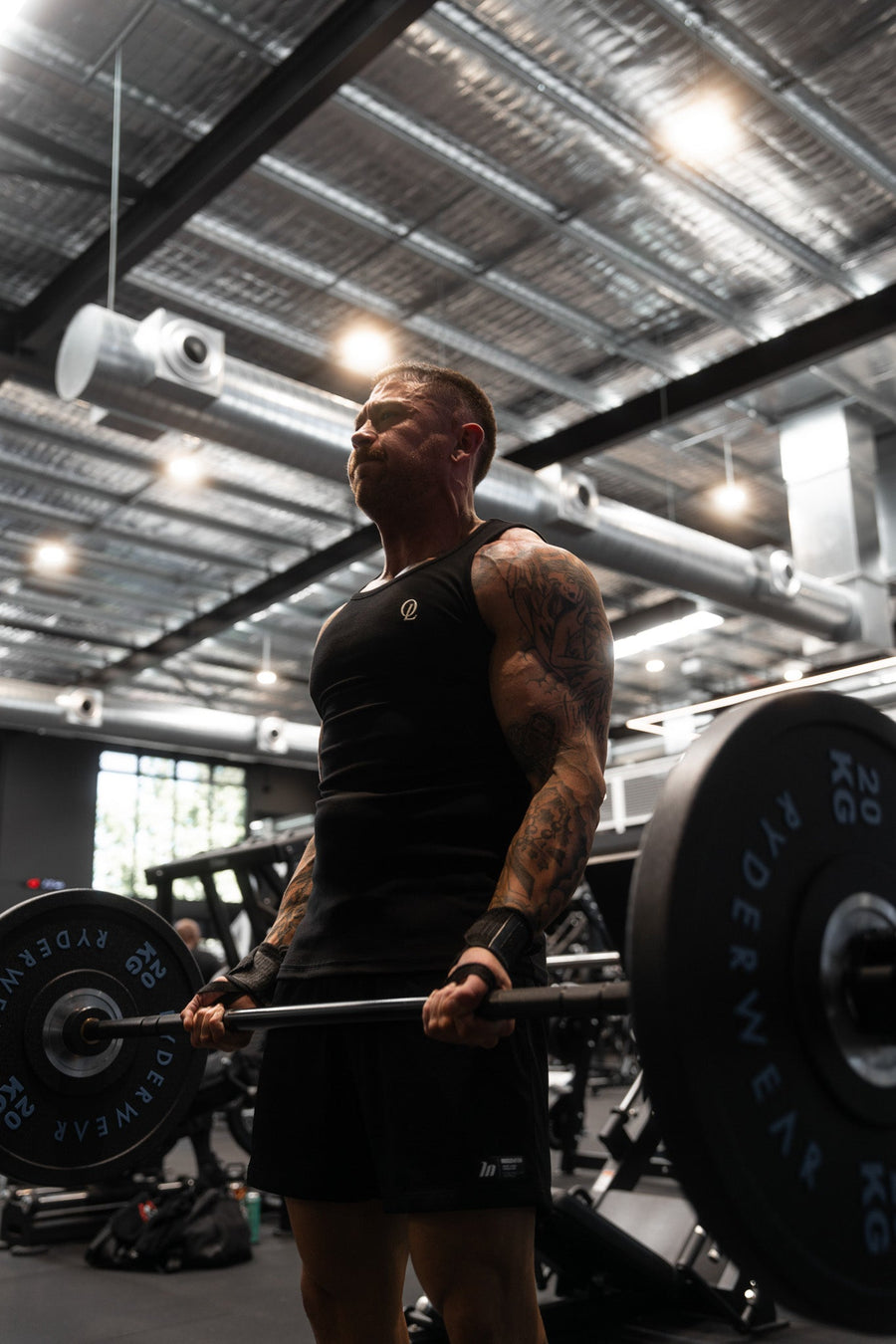 INITIAL BEATER - BLACK FT. CREAM - TANK TOPOn Lock Apparel
