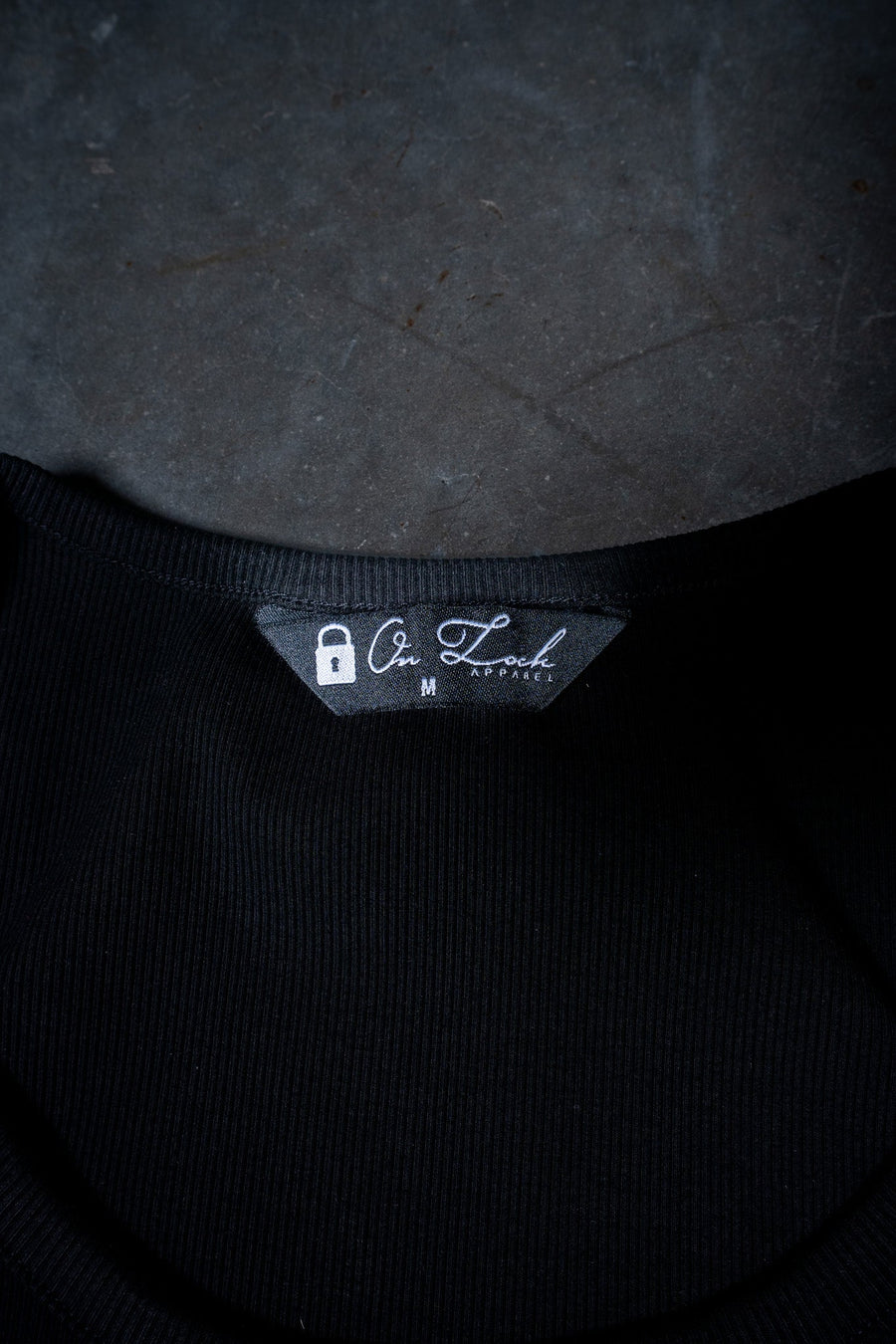 INITIAL BEATER - BLACK FT. CREAM - TANK TOPOn Lock Apparel
